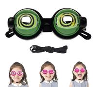 Generico Winking Glasses for Shows Parties, Kinetic Crazy Eyes Glasses with Manual Blink Action, Funny Pull String Glass for Prank