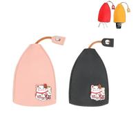 Generico WinkKey - Protective Pull Out Key Case, WinkKey - Personalized Protective Pull Out Key Case, Wink Keys Holder Leather (2PCS-C)