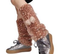 Generico Winter Accessories, Winter Leg Warmers for Festive or Daily Comfort, Cute Deer Pattern Thick Knit Style, Soft Stretchy Fit, All-Day Warmth Function for Seasonal Outfit Enhancement