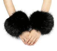 Generico Winter Arm Cuff Set - Faux Wrist Cover | Thick Warm Sleeve Pair with Touch Texture, Lightweight Cold Season Accessory with Secure Stretch Fit for Outdoor Skiing Events