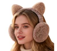 Generico Winter Ear Muffs, Plush Foldable Ear Warmers, Windproof Faux Headband Cover, Women Cute Winter Accessories, Outdoor Snow Sports Running Skiing Hiking Travel Cold Weather Protection