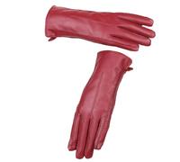 Generico Winter Gloves Women - Touchscreen Leather Gloves with Soft Inner Lining, Fleece Lined Hand Warmer, Anti-Slip Grip Outdoor Fashion Accessory for Biking, Hiking, Riding, 9.06 Inches