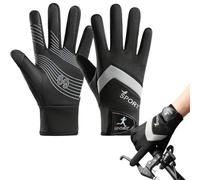 Generico Winter Motorcycle Mittens, 1 Pair Warm Touch Control Cycling Mitts for Winter, Polyester Anti-Slip Mitts for Women and Men, Indoor Outdoor Cold Weather Wear for Mountaineering, 24x14cm