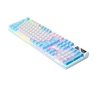 Generico Wired Game Keyboard, Mechanical Keyboards, Adorable 104 Keys Mechanicals Computers, Portable Compact Luminous RGB Desktop, Computer Keyboard for PC Plaything Setup