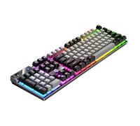 Generico Wired Game Keyboard, Mechanical Keyboards, Adorable 104 Keys Mechanicals Computers, Portable Compact Luminous RGB Desktop, Computer Keyboard for PC Plaything Setup