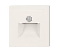 Generico Wired PIR Motion Sensor LED Step Light Luce a gradini automatica attivata Lampada muro in PC ignifuga per scala portico corridoio angolo