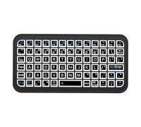 Generico Wireless Backlit Keyboard- Small KeyboardColorful Backlight, Tablet Keyboard, Quiet Computer Keyboards | Compact Illuminated Keypad Mini Portable RGB LED Rechargeable Slim Lightweight for