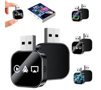 Generico Wireless Carplay Mirror Link Adapter, 2026 Upgrade with Dual-Band WiFi & Bluetooth 5.0, USB Plug & Play for iOS Android Auto, Supports Wired to Wireless CarPlay/AirPlay (C,2PCS)