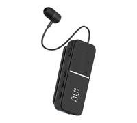 Generico Wireless Earbuds Noise Cancelling - Clip On Lapel Earbuds, Digital Display Running Earphones, For Sport, Running, Workout, Gym, Business, Women, Men, 7.3x2.9x2.3cm/2.87x1.14x0.91 Inches