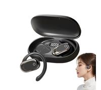 Generico Wireless Earphones - Wireless Fitness Earbuds for Secure Fit Ear hooks | Water Resistant with Noise Reduction Headphones, Portable Touch Control, Extended Playtime for Jogging Gym Training