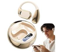 Generico Wireless Impermeabili HiFi IPX5 | Con Cancellazione Del Rumore Con Microfono, Ganci Flessibili Per L'orecchio, Batteria A Lunga Durata | Cuffie Aperte Per Sp