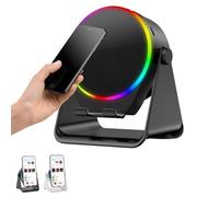 Generico Wireless Induction Speaker, 2025 New Cell Phone Stand with Induction Speaker, 360° Rotation Wireless Induction Bluetooth Speakers, Stereo Sound, Adjustable Holder for Men Women (Black)