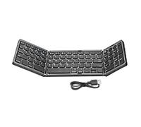 Generico Wireless Keyboard, Multi-Device Folding Keyboard, Compact Tri-Folding Keyboard, Portable Wireless Keyboard, Multi-System Folding Keyboard, Portability Foldable, Noiseless Typing For Laptop