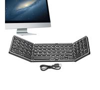 Generico Wireless Keyboard, Multi-Device Folding Keyboard, Compact Tri-Folding Keyboard, Portable Wireless Keyboard, Multi-System Folding Keyboard, Portability Foldable, Noiseless Typing For Laptop