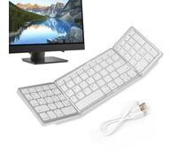 Generico Wireless Keyboard, Multi-Device Folding Keyboard, Compact Tri-Folding Keyboard, Portable Wireless Keyboard, Multi-System Folding Keyboard, Portability Foldable, Noiseless Typing For Laptop