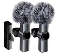Generico Wireless Lavalier Microphones, Small Noise Reduction Lapel With Ultra-Low Delay, Portable Microphone, Podcasts, Live Streaming, Interviews, And Video Recording