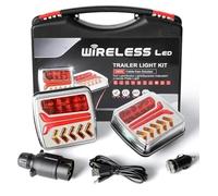 Generico Wireless Lighting LED Set Magnetico Luci Posteriori per Rimorchio Senza Cavo 24V Posteriore E9 R7 R6 R4 per Rimorchio Camion Roulotte Trattori Rimorchi Agricoli