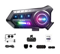 Generico Wireless Motorcycle Helmet Headset - Double-speaker Headphones | Long Battery Life with Hands-free Calling, Water-resistant Design for Commuting, Sports, Dirtbike, Snowmobile