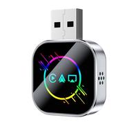 Generico Wireless Phone Mirroring Adapter, 4.3x3x1cm Metal and Glass Plug and Play Converter for Dashboard Screens, Mobile Screen Casting for In Car Navigation