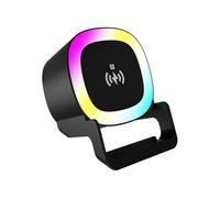 Generico Wireless Speaker - Music Player with Wireless Charging Station | Portable Travel Desktop Speaker for Home, Office, Bedroom, Living Room, Study, Kitchen, Dorm, Bedside, Nightstand, Workshop