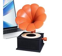 Generico Wireless Speakers, Vintage Gramophone Design, Portable Stereo Music Player, 3 Light Modes Feature with Speaker for Outdoor, Bedroom, Home Entertainment, 4.72x7.87 inches