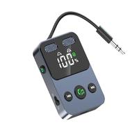 Generico Wireless Transmitter Receiver - 3.5mm Long Range Adapter | 2-in-1 Audio Device, Low Latency Transmission, Multi-Device Compatibility, Travel Car Home Stereo Headphones Use