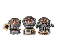 Generico Wise Monkey Figurine Statue,Hear Evil See Evil Speak Evils Monkey Sculptures,Cute Ornament Craft Collection,Home Living Room Office Desktop Decoration