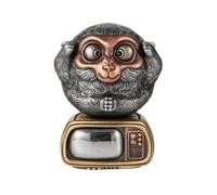 Generico Wise Monkey Figurine Statue,Hear Evil See Evil Speak Evils Monkey Sculptures,Cute Ornament Craft Collection,Home Living Room Office Desktop Decoration
