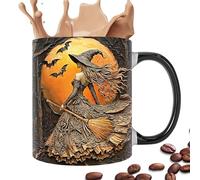 Generico Witch Brew Mug, Halloween Travel Ceramic Cups, Elegant Mug Stylish 350ml For Girls Women Charming Design