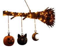 Generico Witch Broom | Decorative Witch Broomstick, Handmade Rustic Broom