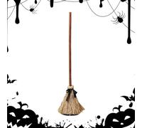 Generico Witch Broom, Moving Broom Prop, Masquerade Decoration, Built-in Light Spooky Sounds, Interactive Scary Design, for Stage Show, Festival, Outdoor Theater, And Family Celebration Use