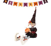 Generico Witch Doll - Doll di streghe da cucina di lunga durata | Bambola fata di Halloween interattiva | Figura festosa ornamento posizionabile per la festa della festa della
