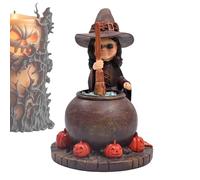 Generico Witch Figurine, Halloween Witch Home Decor Potion, Resin Black
