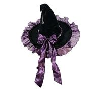 Generico Witch Hat - 50cm Wide Brim Stretchy Halloween Costume Headwear