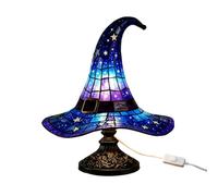 Generico Witch Hat Lamp - Gothic Resin LED Desk Light Halloween Table Decor