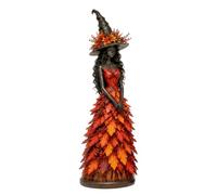 Generico Witch Statue Halloween Autumn Tabletop Decorative Ornament