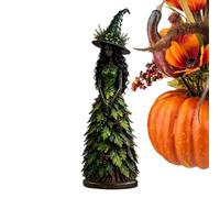 Generico Witch Statue | Resin Seasonal Table Centerpiece With Leaves Gown