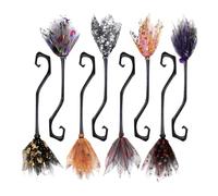 Generico Witches Broom - Colorful Cosplay Accessories Role Playing 8 Pieces