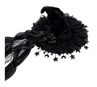 Generico Witches Hat - Gothic Bow Cosplay Costume | Carnival Witch Headwear