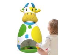 Generico Wobble Toy, 3D Inflatable Cow Doll, Interactive Balance Toy for Holiday Play, Desk, Travel, Birthday, Backyard, Classroom, And Bedroom Entertainment, 10.24x9.45x19.69 Inches
