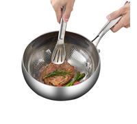 Generico Wok Pan, Deep Frying Pan, Titanium Coated Cookware, Quick Heating, Flat Bottom Design, Induction Compatible, Nonstick, Easy Clean, Perfect for Stir-Fry, Stewing, (24cm/26cm/28cm)