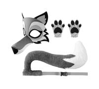 Generico Wolf Costume Set | Halloween Cosplay Role Playing Outfit | Dress Up Props For Cosplayers Performers Carnival Stage Shows Masquerades School Plays Themed Events And Parties