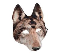 Generico Wolf Masque - 10.2 Inch Halloween Wolf | Fabric EVA Masque - Comfortable costume accessory for adults teenagers cosplay party masquerade Halloween Christmas Easter