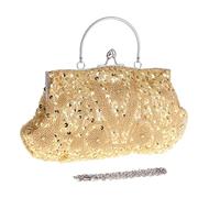 Generico Women Beaded Bag | Evening Pouch Chain Strap Hand Clutches Large Capacity Clutch Purse Luxury for Wedding Date Party