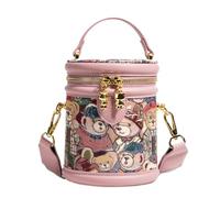 Generico Women Bucket Purse - PU Leather | Retro Bear Shoulder Bag