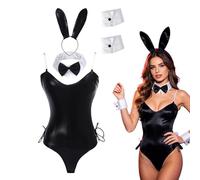 Generico Women Bunny Cosplay Costume Comfortable Eye-Catching with Headband