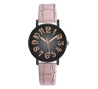 Generico Women Casual Watches, Minimalist Analog Wristwatch with Arabic Numerals, 9.65in, Large Face Leather Band, Simple Dress Watch for Small Wrists, Elegant Timepiece, Daily Wear