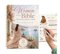 Generico Women Character Planning Journal Bible Study Guide Bible | Devotional Reading Planner for Beginners Believers Spiritual Seeker Home Apartment Travel Sunday School Church