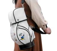 Generico Women Golf-Bag - Mini Cute Panda Printed PU Leather Pouch, Golf Accessory Bag | Portable -Ball Storage- Cute Accessory Organizer Pouch for Women Golfers Travel Outdoor Practice