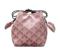 Generico Women Office Case - Cultural Satchel Bag, Botanical Print Holder, Padded Protective Lining, Traditional Style Carrier, Road Trip Essentials, Home Bedroom Storage Lavender Purple Small